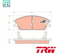 BRAKE PAD SET DISC BRAKE GDB893 FOR HYUNDAI PONY/EXCEL ACCENT/II LANTRA 1.3L