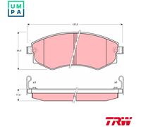 TRW GDB895 Brake pad set