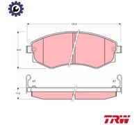 TRW GDB895 Brake pad set