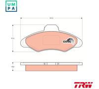 TRW Brake Pads GDB897 – for Ford Escort Mk V & Mk VI, Orion III (Turnier)
