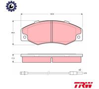 Brake Pad Set, disc brake for RENAULT:21,21 Estate,21 Saloon,21 Savanna