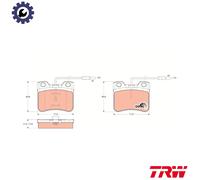 BRAKE PAD SET DISC BRAKE GDB906 FOR MEGA CITROEN TU1MC 1.1L 4cyl CLUBK1G 1.4L AX