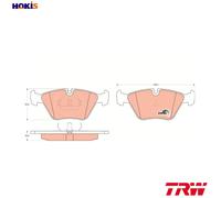 TRW Brake Pad Kit GDB916 - Fits BMW 3/5/7 Series & Z3 Z4 - New