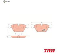 TRW Brake Pad Kit GDB916 - Fits BMW 3/5/7 Series & Z3 Z4 - New