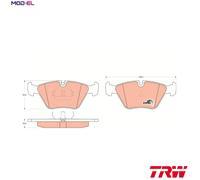 TRW Brake Pad Kit GDB916 - Fits BMW 3/5/7 Series & Z3 Z4 - New