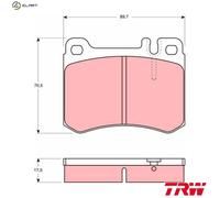 TRW Brake Pad Set GDB929 – Disc Brake for Mercedes-Benz SL (R107) 2.9 1985-1989