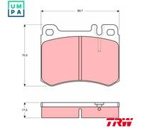 TRW Brake Pad Set GDB929 – Disc Brake for Mercedes-Benz SL (R107) 2.9 1985-1989
