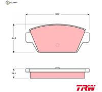 BRAKE PAD SET DISC BRAKE GDB945 FOR MITSUBISHI ETERNA/IV/III ECLIPSE/ SIGMA