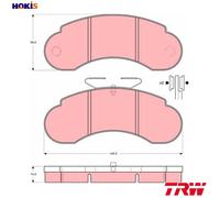 TRW GDB950 Brake pad set