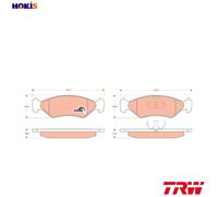 Genuine TRW Front Disc Brake Pads - GDB953