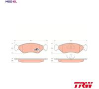 Genuine TRW Front Disc Brake Pads - GDB953