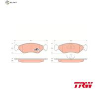 BRAKE PAD SET DISC BRAKE GDB953 FOR FORD FIESTA/Van/III/Mk/IV KA COURIER 1.3L
