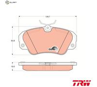 BRAKE PAD SET DISC BRAKE GDB957 FOR VAUXHALL CARLTON/Mk/III OMEGA SENATOR 2.2L