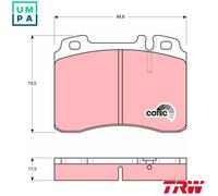 BRAKE PAD SET DISC BRAKE GDB962 FOR MERCEDES-BENZ C-CLASS 124/Convertible CLK