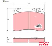 BRAKE PAD SET DISC BRAKE GDB962 FOR MERCEDES-BENZ C-CLASS 124/Convertible CLK