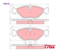 TRW GDB969 Brake pad set