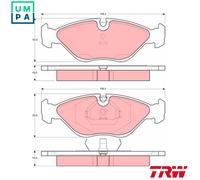 TRW GDB969 Brake pad set