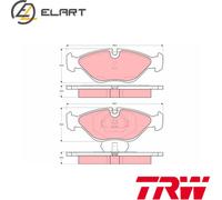 BRAKE PAD SET DISC BRAKE GDB969 FOR SAAB 9000/Hatchback /I/S/XI/XL/LB202 2.0L