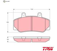 TRW GDB970 Brake pad set