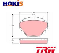 BRAKE PAD SET DISC BRAKE GDB974 FOR MG MGB/Convertible/GT LAND ROVER 1.8L 8cyl