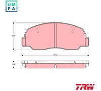 BRAKE PAD SET DISC BRAKE GDB980 FOR FORD AUSTRALIA BERTONE MAZDA 2.2LVC 1.8L