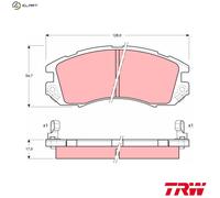 BRAKE PAD SET DISC BRAKE GDB989 FOR SUBARU OUTBACK/LEGACY LIBERTY/II IMPREZA