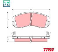 BRAKE PAD SET DISC BRAKE GDB989 FOR SUBARU OUTBACK/LEGACY LIBERTY/II IMPREZA