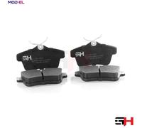 1x Brake Pads Rear for CITROEN C4 II 09- DS4 11- DS5 11- PEUGEO