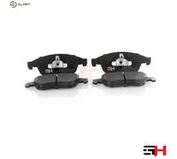 1x Brake Pads Set Front Right+Left GH-413026