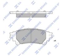 Brake Pad Set, disc brake HI-Q SP1458 for LEXUS RX (_L1_) 3.5 2008-2015