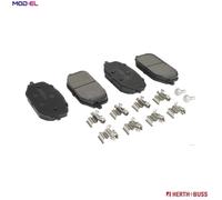 Brake pads Front Axle J3602143 HERTH+BUSS JAKOPARTS for PEUGEOT DS OPEL CITROËN
