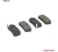 Herth+Buss Brake Pad Set J3610310 Rear Axle Disc Brake for Kia Hyundai