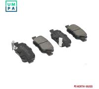 Herth+Buss Jakoparts Brake Pad Set J3612039 - Disc Brake for Toyota Auris/Blade/Corolla