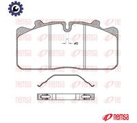 BRAKE PAD SET DISC BRAKE JCA 658.00 FOR RENAULT TRUCKS IVECO DAF MAN