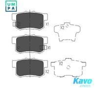 Brake pads KBP-2008 KAVO PARTS for SUZUKI FIAT HONDA