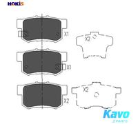 Brake pads KBP-2008 KAVO PARTS for SUZUKI FIAT HONDA