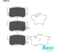 Brake pads KBP-2008 KAVO PARTS for SUZUKI FIAT HONDA