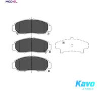 BRAKE PAD SET DISC BRAKE KBP-2037 FOR HONDA R18Z4/R18Z1 1.8L R16B1/R16B2 1.6L