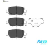 BRAKE PAD SET DISC BRAKE KBP-2040 FOR ACURA HONDA J37A2 3.7L 6cyl RLJ37A3 3.7L