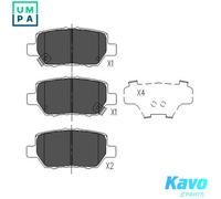 BRAKE PAD SET DISC BRAKE KBP-2040 FOR ACURA HONDA J37A2 3.7L 6cyl RLJ37A3 3.7L