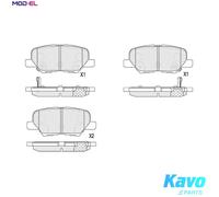 Kavo Parts Brake Pad Set KBP-5551 - Disc Brake for Mitsubishi Outlander III