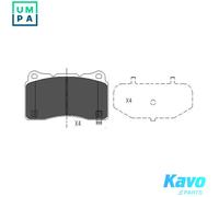 BRAKE PAD SET DISC BRAKE KBP-8021 FOR MITSUBISHI GALANT/FORTIS/VIII CEDIA 2.0L