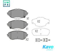 BRAKE PAD SET DISC BRAKE KBP-9123 FOR TOYOTA COROLLA/ALTIS/iM AURIS/VAN/Van 1.3L