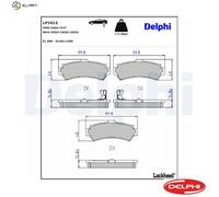 BRAKE PAD SET DISC BRAKE LP1012 FOR NISSAN SENTRA SABRE PULSAR/Hatchback/VI 1.4L