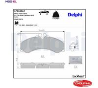 DELPHI LP1046LC Brake pad set