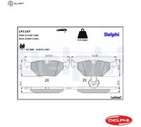 BRAKE PAD SET DISC BRAKE LP1107 FOR BMW M47D20 2.0L 4cyl 5 E39 M57D25 M51D25