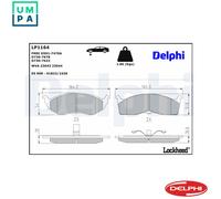 DELPHI DISC BRAKE BRAKE PAD SET LP1164 FOR CHRYSLER DODGE