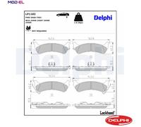 DELPHI LP1183 Brake pad set