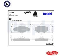 BRAKE PAD SET DISC BRAKE LP1249 FOR VW CABRIO/III GOLF/Mk/Cabriolet/Van JETTA