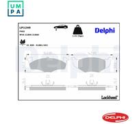 Brake pads Low-Metallic LP1249 DELPHI for VW SEAT